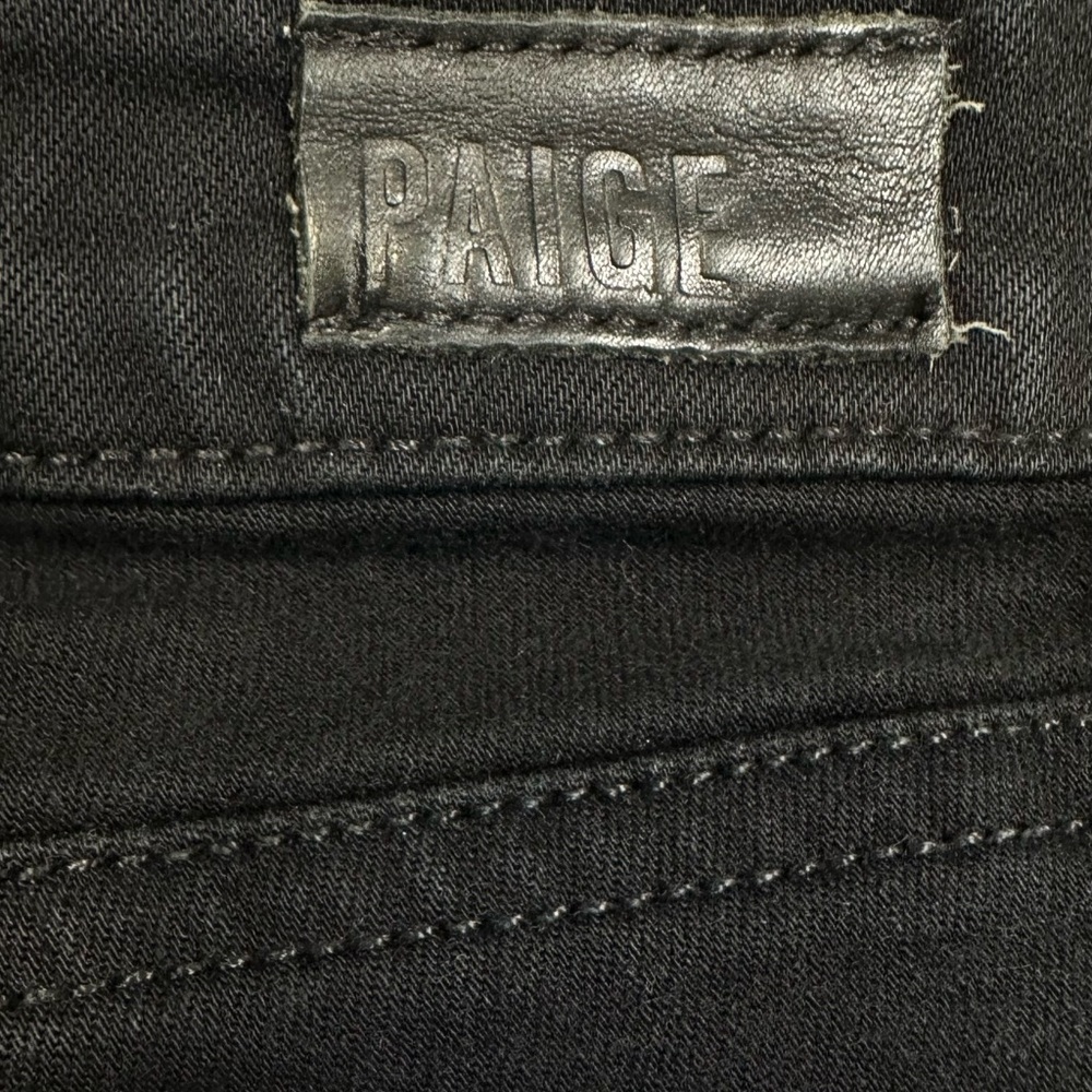 PAIGE Verdugo Ultra Skinny Mid Rise Black Stretchy Jeans Pants
Womens Size 27x30 - Picture 14 of 15